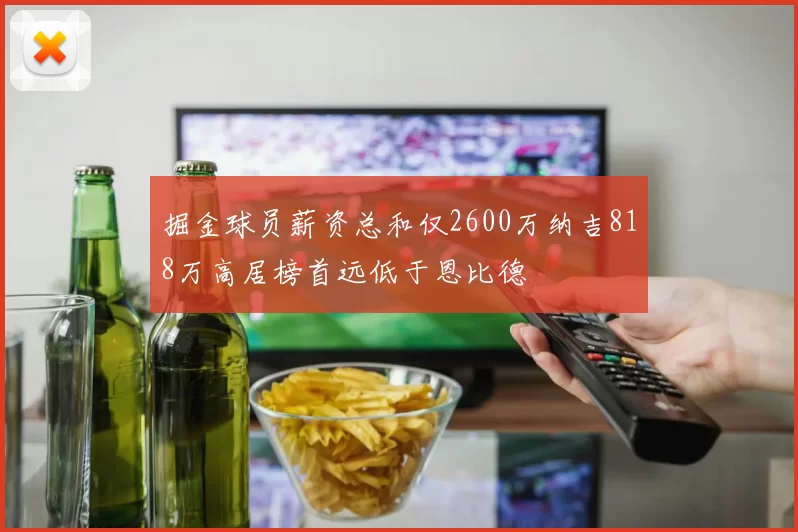 掘金球员薪资总和仅2600万纳吉818万高居榜首远低于恩比德